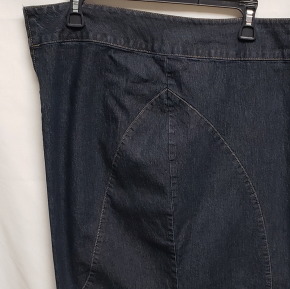 Women's Blue Denim Mermaid Jean Skirt 75T - Picture 2 of 5